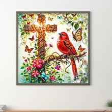 Load image into Gallery viewer, Cross Cardinal 40*40CM(Canvas) Full Round Drill Diamond Painting

