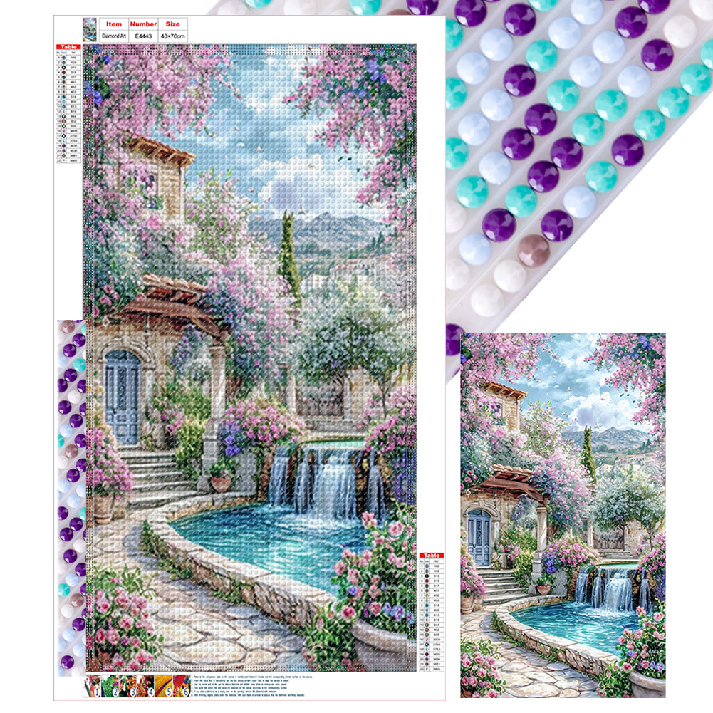 House Scenery 40*70CM(Canvas) Full Round Drill Diamond Painting