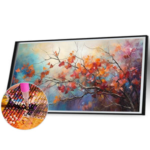 Leaves 70*40CM(Canvas) Full Round Drill Diamond Painting