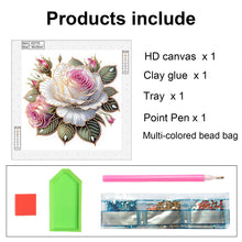 Load image into Gallery viewer, Flowers 30*30CM(Canvas) Partial Special Shaped Drill Diamond Painting
