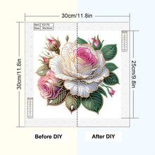 Load image into Gallery viewer, Flowers 30*30CM(Canvas) Partial Special Shaped Drill Diamond Painting
