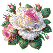 Load image into Gallery viewer, Flowers 30*30CM(Canvas) Partial Special Shaped Drill Diamond Painting
