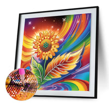 Load image into Gallery viewer, Flowers 30*30CM(Canvas) Partial Special Shaped Drill Diamond Painting
