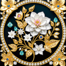 Load image into Gallery viewer, Flowers 30*30CM(Canvas) Partial Special Shaped Drill Diamond Painting
