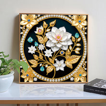 Load image into Gallery viewer, Flowers 30*30CM(Canvas) Partial Special Shaped Drill Diamond Painting
