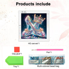 Load image into Gallery viewer, Crystal High Heels 30*30CM(Canvas) Partial Special Shaped Drill Diamond Painting
