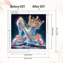 Load image into Gallery viewer, Crystal High Heels 30*30CM(Canvas) Partial Special Shaped Drill Diamond Painting
