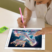 Load image into Gallery viewer, Crystal High Heels 30*30CM(Canvas) Partial Special Shaped Drill Diamond Painting
