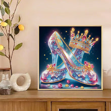 Load image into Gallery viewer, Crystal High Heels 30*30CM(Canvas) Partial Special Shaped Drill Diamond Painting
