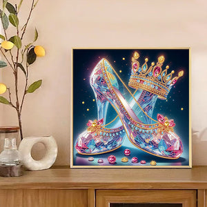 Crystal High Heels 30*30CM(Canvas) Partial Special Shaped Drill Diamond Painting