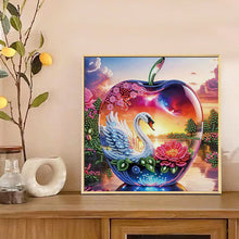 Load image into Gallery viewer, Crystal Ball Swan 30*30CM(Canvas) Partial Special Shaped Drill Diamond Painting
