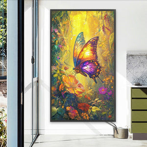 Butterfly In The Forest 40*70CM(Picture) Full AB Round Drill Diamond Painting