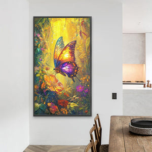 Butterfly In The Forest 40*70CM(Picture) Full AB Round Drill Diamond Painting