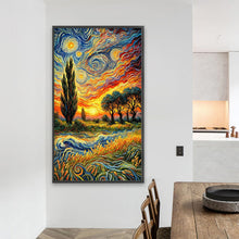 Load image into Gallery viewer, Van Gogh Wheat Field 40*70CM(Picture) Full AB Round Drill Diamond Painting
