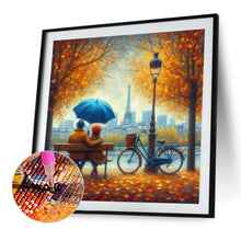 Load image into Gallery viewer, Romantic Couple And Autumn Leaves 40*40CM(Canvas) Full Round Drill Diamond Painting
