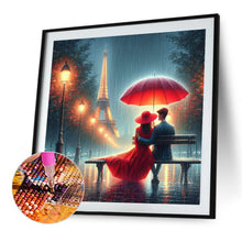 Load image into Gallery viewer, Romantic Couple And Eiffel Tower 40*40CM(Canvas) Full Round Drill Diamond Painting
