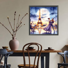 Load image into Gallery viewer, Dancing Under The Eiffel Tower 40*40CM(Canvas) Full Round Drill Diamond Painting
