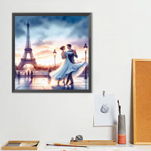 Load image into Gallery viewer, Romantic Couple Under The Eiffel Tower 40*40CM(Canvas) Full Round Drill Diamond Painting
