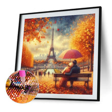 Load image into Gallery viewer, Autumn Leaves Under The Eiffel Tower 40*40CM(Canvas) Full Round Drill Diamond Painting
