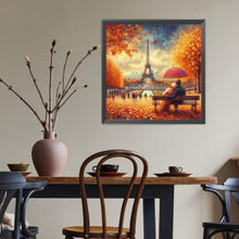 Load image into Gallery viewer, Autumn Leaves Under The Eiffel Tower 40*40CM(Canvas) Full Round Drill Diamond Painting
