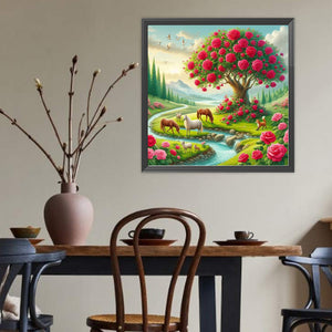 Natural Scenery 50*50CM(Canvas) Full Round Drill Diamond Painting