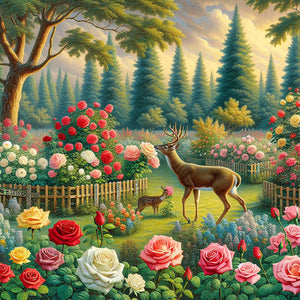 Natural Scenery 50*50CM(Canvas) Full Round Drill Diamond Painting