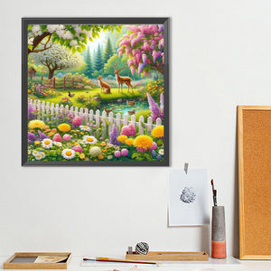 Natural Scenery 50*50CM(Canvas) Full Round Drill Diamond Painting