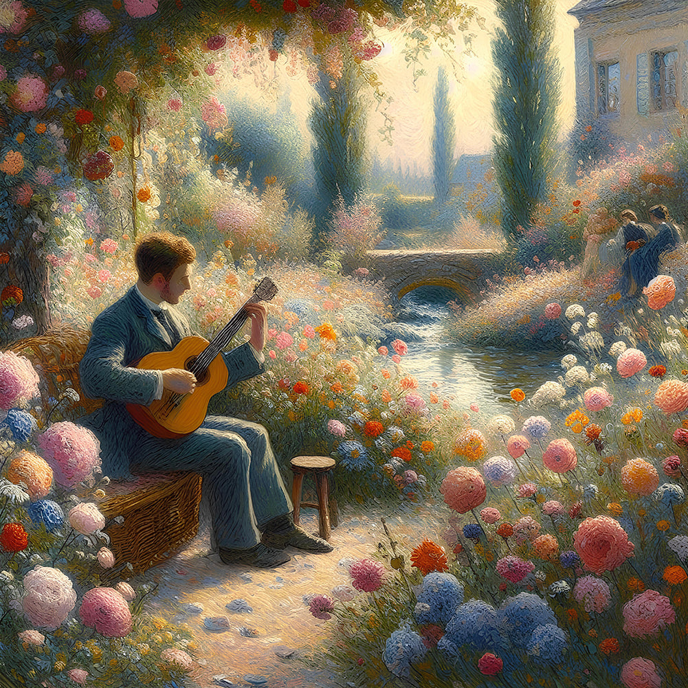 Concert In The Garden 50*50CM(Canvas) Full Round Drill Diamond Painting