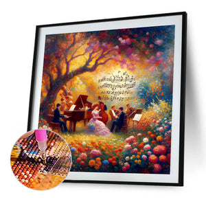 Concert In The Garden 50*50CM(Canvas) Full Round Drill Diamond Painting