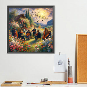Concert In The Garden 50*50CM(Canvas) Full Round Drill Diamond Painting