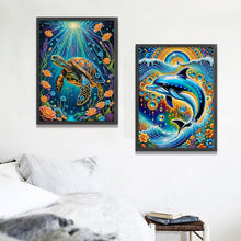 Load image into Gallery viewer, Marine Animals 30*40CM(Canvas) Partial Special Shaped Drill Diamond Painting
