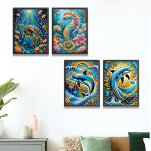 Load image into Gallery viewer, Marine Animals 30*40CM(Canvas) Partial Special Shaped Drill Diamond Painting

