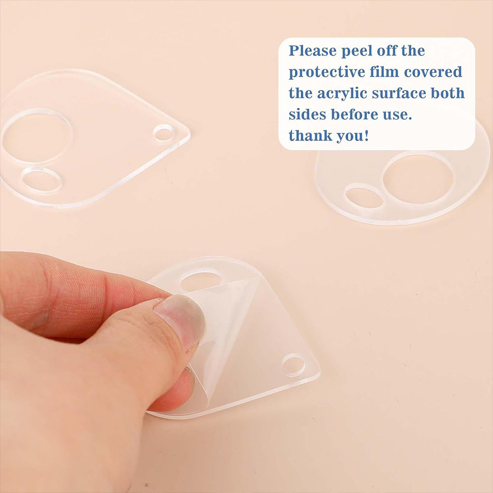 40PCS Acrylic Cross Stitch Threading Board Floss Bobbins for Cross Cotton