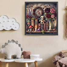Load image into Gallery viewer, Flower Doll On Bookshelf 40*40CM(Canvas) Full Round Drill Diamond Painting
