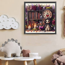 Load image into Gallery viewer, Flower Doll On Bookshelf 40*40CM(Canvas) Full Round Drill Diamond Painting
