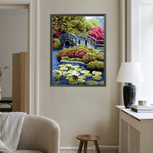 Load image into Gallery viewer, Scenery Of Small Bridge 40*50CM(Canvas) Full Round Drill Diamond Painting
