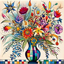 Load image into Gallery viewer, Abstract Flower 30*30CM(Canvas) Full Round Drill Diamond Painting
