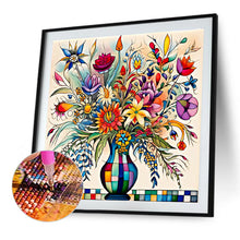 Load image into Gallery viewer, Abstract Flower 30*30CM(Canvas) Full Round Drill Diamond Painting
