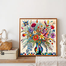 Load image into Gallery viewer, Abstract Flower 30*30CM(Canvas) Full Round Drill Diamond Painting
