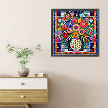 Load image into Gallery viewer, Abstract Flower 30*30CM(Canvas) Full Round Drill Diamond Painting

