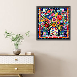 Abstract Flower 30*30CM(Canvas) Full Round Drill Diamond Painting