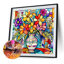 Load image into Gallery viewer, Abstract Flower 30*30CM(Canvas) Full Round Drill Diamond Painting
