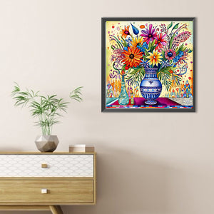 Abstract Flower 30*30CM(Canvas) Full Round Drill Diamond Painting