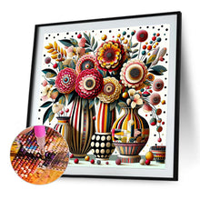 Load image into Gallery viewer, Abstract Flower 30*30CM(Canvas) Full Round Drill Diamond Painting
