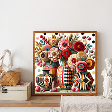 Load image into Gallery viewer, Abstract Flower 30*30CM(Canvas) Full Round Drill Diamond Painting
