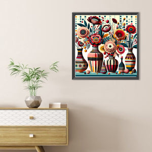 Abstract Flower 30*30CM(Canvas) Full Round Drill Diamond Painting