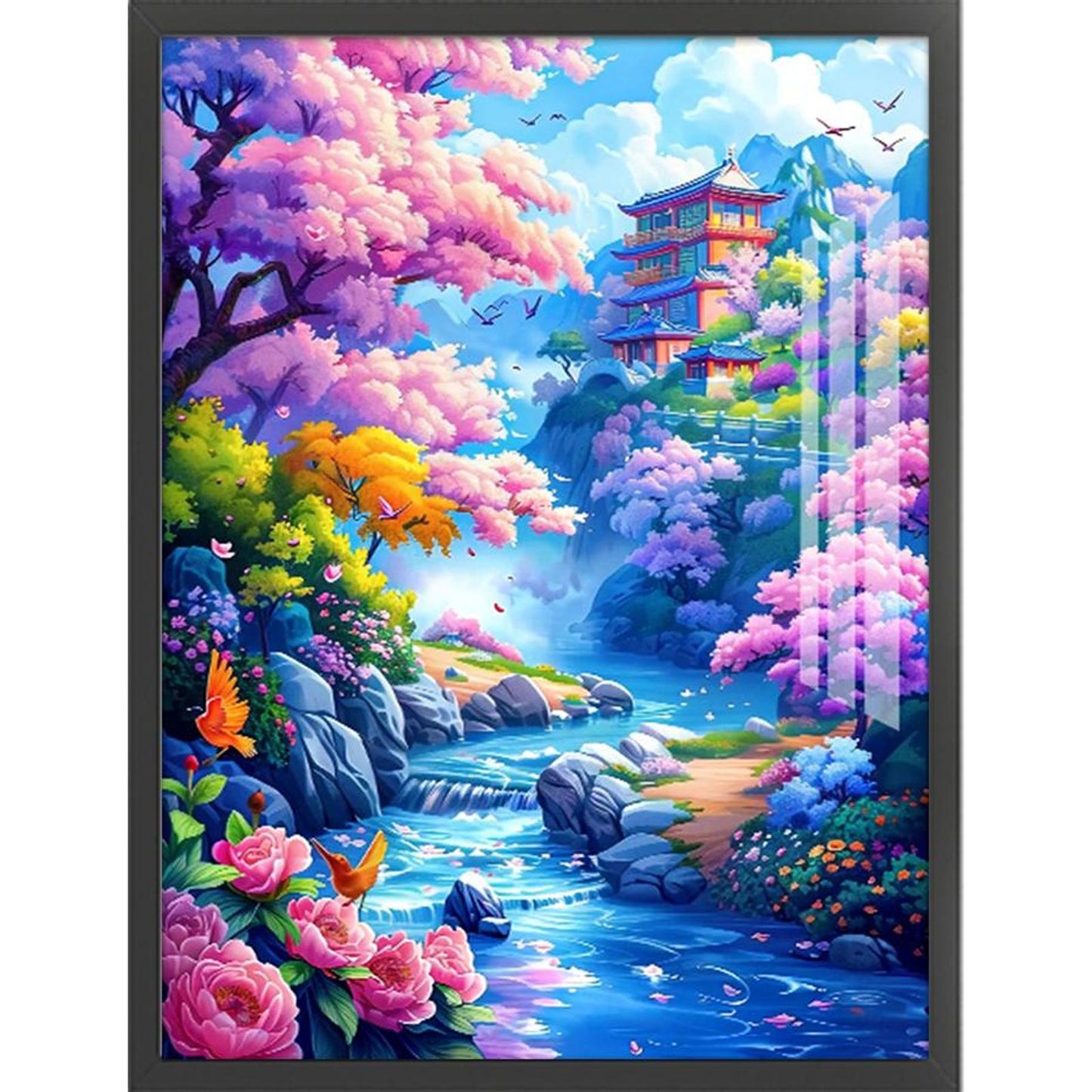 Dreamy Fairyland - Full 11CT Stamped Cross Stitch 55x70CM - QiangHongXiu(56Colors )