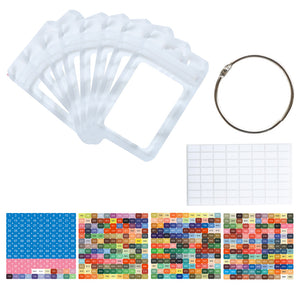 50pcs DIY Diamond Painting Tools Self Adhesive Bags for Craft Supplies (White)