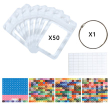 Load image into Gallery viewer, 50pcs DIY Diamond Painting Tools Self Adhesive Bags for Craft Supplies (White)

