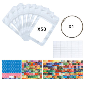 50pcs DIY Diamond Painting Tools Self Adhesive Bags for Craft Supplies (White)